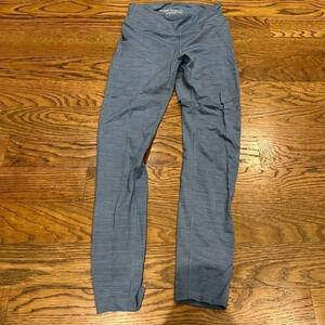 Outdoor Voices Space Dye Blue Techsweat Leggings Size Small